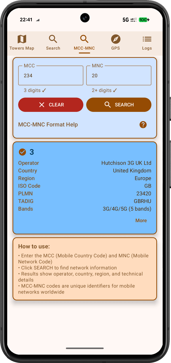 09_Cellinfo_MCC_MNC_Lookup Cellinfo MCC MNC Lookup