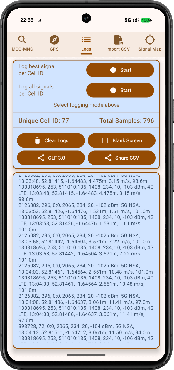 10_Cellinfo_Logs Cellinfo Logs