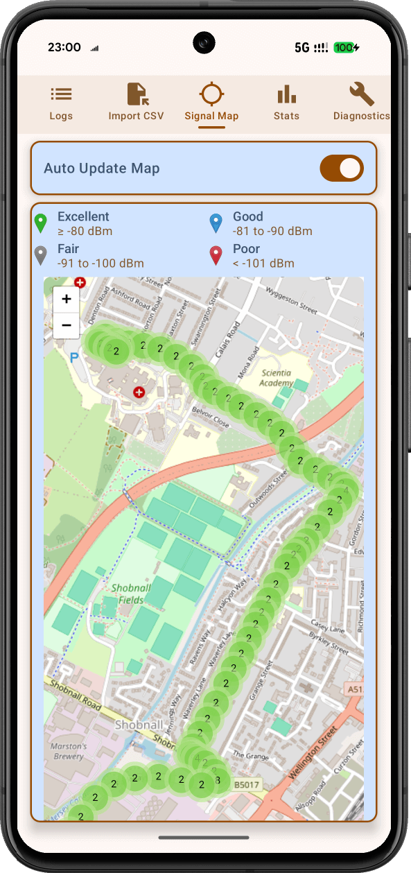 13_Cellinfo_Signal_Map Cellinfo Signal Map